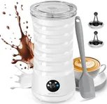 Secura Electric Milk Frother, Automatic Milk Steamer, 4-IN-1 Hot & Cold Foam Maker-8.4oz/240ml Milk Warmer for Latte, Cappuccinos, Macchiato with Silicone Spatula, Silent Operation & Shut-off