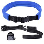 Wisdompro Swimming Training Belt, 2M Swim Bungee Cords, Swimming Resistance Bands, Static Swimming Harness, Stationary Swimming Pool Tether for Adults, Teens - Blue