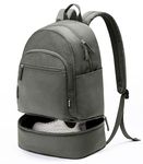 Uselike Gym Backpack for Women Small Gym bag with Expandable Shoe Compartment Water Resistant Sports Backpack 26L, Dark Grey, Medium