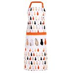 Ulster Weavers Cats in Waiting Cotton Apron - With Cute Orange Cat Animal Hand Drawn Design - For Kitchen and Barbecue - Cooking Gifts for Bakers & Chefs - Homeware & Kitchenware Range