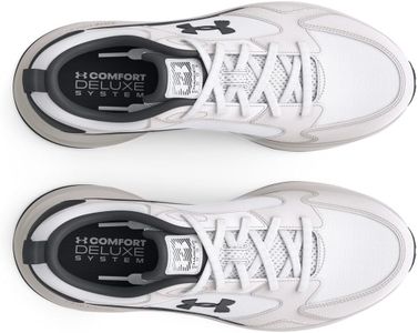 Under Armour Men’s Charged Edge Training Running Shoes, White/Black, 8