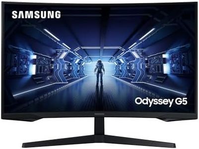 Samsung Odyssey G5 LC27G55TQBUXXU 27" 1000R Curved Gaming Monitor - 144Hz, 1ms, 1440p QHD, Freesync Premium, HDR10, HDMI, Displayport