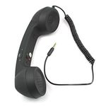 Drumstone 𝟏𝟓-𝐘𝐞𝐚𝐫 𝐖𝐚𝐫𝐫𝐚𝐧𝐭𝐲 Coco Phone Radiation-Free Retro Handset Receiver with Mic | 3.5mm Wired Phone Headset | Wired Handset for Clear Calls | Compatible with Smartphones & Tablets