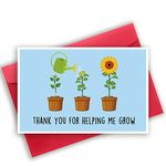 Funny Appreciation Card to Say Thanks for Birthday, Thank You Teacher Card, Appreciation Gift Card for Mom Dad, Thank You for Helping Me Grow Card,…