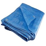 H-LINE Heavy Duty Waterproof Lightweight Tarpaulin Tarp Ground Cover Sheet Camping Tent (Blue, 18FT X 24FT / 5.4M X 7.2M)