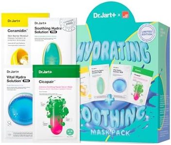 Dr.Jart+ Art Start Hydrating and Soothing Face Mask Value Set | 4 Korean Face Masks | Korean Skin Care Set