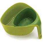 Joseph Joseph Nest Colanders - Green, Plastic, 9.25 Inches, 9 X 9 X 5 Centimeters