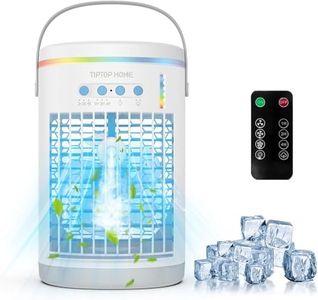 Portable Air Conditioner, Evaporative Air Cooler with 1400ml Water Tank, Portable AC Unit Air Cooler, 3 Speeds & 2 Mist, Personal Air Conditioners Cooling Fan for Desk, Home