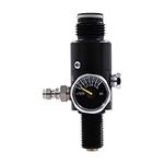 TUXING 4500PSI Paintball Air Tank Regulator Valve Guage, Durable Aluminum Paintball Regulator,for Industrial,M18*1.5, (Inlet 4500psi, Outlet 2200psi)