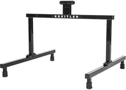 Kreitler Kompetitor Forkstand for use with stationary bicycle trainers and Kreitler Bicycle Training Rollers. Fits bikes with thru-axle or QR forks.