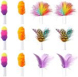 ORSDA Replaceable Feathers and Fluffy Toy Accessories, 12Pcs Feather Refill for All ORSDA cat Toys