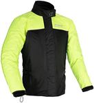 Oxford Products Rainseal Over Jacket Motorcycle Wet Weather Gear, Black/Fluo, 6XL