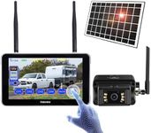 Haloview Byte Tango BT7 Wireless Solar Backup Camera 1080P Solar Powered with Touch Monitor for RV