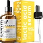 Lactic Acid 7% + AHA 5% Serum for Face 30ml - A Mild Lactic Acid Superficial Peeling Formulation Brightening Boost with Renewing Formula - Scars, Acne, Wrinkles - Exfoliates and Moisturizes the Skin