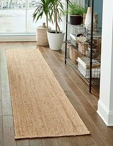 Vipanth Exports Jute Rug Runner Hand Woven Area Rug for Home Decor Floor Carpet (24 x 48 Inches)