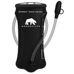 Bearactive Hydration Bladder, Water Bladder 2L for Running Backpack with BPA-Free TPU, Hydration Pack, Leak-Proof Water Pouch, No Plastic Smell – Hiking, Running, Cycling & Camping (Black, 2 Litre)