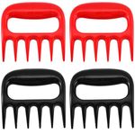 Meat Shredder Claws, 4 Pcs Pulled Pork Meat Shredder Shredding Forks, Barbecue Tools, for Handling Turkey, Chicken and Pulled Pork, BBQ Grill Accessories, Not Easy to Corrode