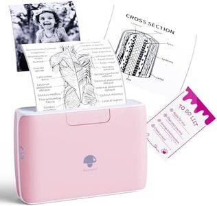 Phomemo 4" Portable Thermal Printer- Bluetooth Mobile Printer Inkless Printer, Support 2/3/4 inch Printing Width, 300dpi, Compatible with Phones, Computer, Ideal for Documents, Notes, Label, Sticker
