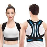 Back Support Brace Posture Corrector: Shoulder Straightener Belt for Women Men - Adjustable Lumbar Spine Corrector Strap - Relief pain from Upper Back Shoulders Neck - Clavicle Hunchback Support (Medium)