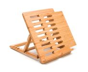 Lipper International 1887 Bamboo Wood Expandable Stand for iPad, Samsung, Nexus, Nintendo Switch, and Other Tablets