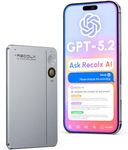 RECOLX AI Voice Recorder & Transcriber with GPT-5 Analysis – 30-Hour Recording, 112-Language Speech-to-Text & Auto Summary for Meetings, Lectures & Interviews,Grey