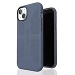 Speck iPhone 15 Plus Case - Built for MagSafe, Drop Protection Grip – iPhone 15 Plus & iPhone 14 Plus - Scratch Resistant, Soft Touch, 6.7 Inch Phone Case - CandyShell Grip Mystery Blue/Faded Denim