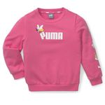 Puma Unisex-Child Cotton Crew Neck Sweatshirt (67013182_Sunset Pink_152)