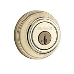 Kwikset 980 Single Cylinder Deadbolt Featuring SmartKey® in Polished Brass