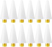 12 Pcs Wax Replacement Head Tips Rhinestone Picker Tool for Nail Dotting Pen to Pick Up Nail Gem Jewelry Wax Pen for Rhinestones (White)