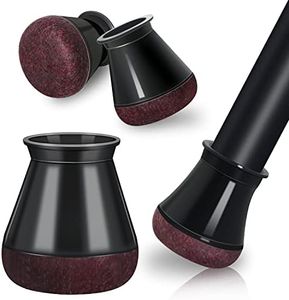 Furniture Sliders Chair Leg Floor Protectors 32Pcs Silicone Chair Leg Covers. Protective Caps for Chair Legs with Stronger Felt Slide, Avoid Noise and Scratches (Round S Fit 1/2" ~ 3/4" (14~19mm))