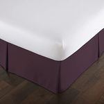 Southshore Fine Linens - VILANO Springs - 15 inch Drop Pleated Bed Skirt, Purple, Queen