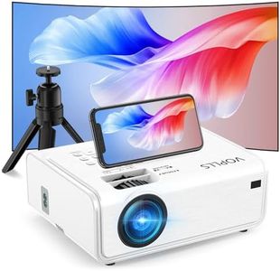 [Electric Keystone 6D/4P] Projector 4K, 5G WiFi Bluetooth Projector 18000L, VOPLLS Native 1080P Projector with PPT, Zoom, Outdoor Projector for TV Stick/iOS/Android
