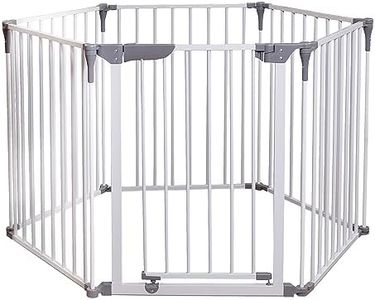 Dreambaby Royale Converta 3-in-1 Play Yard & 151" Extra Wide Baby Gate - 6 Configurable Panels - 10sqft Baby Fence Playard
