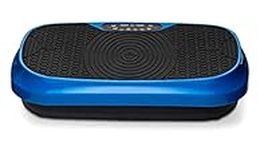 LifePro Waver Mini Vibration Plate - Whole Body Vibration Platform Exercise Machine - Home & Travel Workout Equipment for Weight Loss, Toning & Wellness - Max User Weight 260lbs (Blue)