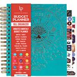 Legend Budget Planner & Monthly Bill Organizer with Pockets – Home Finance Book with Bill Payment & Expense Trackers – Financial Notebook for Household Budgeting & Money Management - Large, 8x9.5”, Turquoise