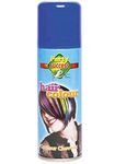 HOT LOOK LDIES WOMENS MENS UNISEX FANCY DRESS NOVELTEY HAIR SPRAY WHITE BLACK YELLOW ORANGE PINK SILVER PURPLE RED GREEN BLUE 125ML (BLUE)