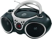 Jensen CD-490 Portable Sport Stereo CD Player with AM/FM Radio and Aux Line-in & Headphone Jack (Silver)