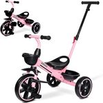 KRIDDO 2-in-1 Toddler Tricycle for 