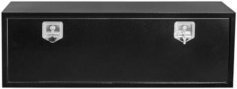 Garvee Black Steel Truck Bed Tool Box, Trailer Tongue Box, Truck Storage Organizer Tool Chest For Truck Bed, RV, Trailer (60"x 18"x 18"-NEW)