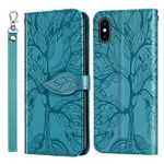 Case for Apple iPhone X/XS Wallet Cover Premium PU Leather Flip Phone Case with Card Slots Kickstand Magnetic Closure Folio Stand Case for iPhone X/XS (5.8 inch) Turquoise