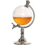 BonZeaL Birthday Gift Item Cocktail Party Liquor Juice Dispenser with Tap and Stand for Cafe Bar Restaurant Liquor Decanter 3.5L