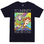 Fifth Sun Men's Disney Pixar Toy Story Infinity T-Shirt, Navy Blue, Medium