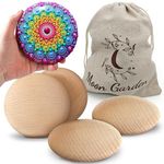 10PCS Extra Large Rocks for Painting, 4.5 Inch, Flat Smooth Wooden Rocks for Rock Painting, Premium Rock Painting Kit Stones, Perfect Flat Painting Rocks for Arts and Crafts