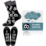 Moyel 60th Birthday Gifts for Men Funny Cotton Socks Birthday Gifts for Men Dad Birthday Gifts from Daughter Husband Birthday Gifts Cool 60 Year Old Birthday Gift for Him Men Gift Ideas