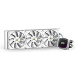 PCCOOLER CPS DE360 AIO Liquid Cooler- ARGB Liquid CPU Water Cooler,310W TDP, Dual Pumps, 3 x 120mm ARGB Fans, CPU Liquid Freezer 360mm Radiator, ARGB Controller Included - For AMD & Intel (DE360 WH)