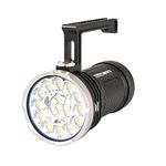 ACEBEAM X80GT 2 LED Rechargeable Flashlight Max 34,000 High Lumens Brightest Flashlight 498M Long Rang Throw Brightest Searchlight Waterproof-IPX8 Underwater 30 Meters