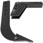 NATSTEEL ATTACHMENTS Versatile Hitch Mounted Ripper Shank: Ideal for Tractor Plow & 3 Point Trencher - Efficient Hitch Ripper Solution - Black