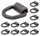 Mytee Products (12 Pack) 3/8" Heavy Duty Weld On D Ring - 9,000 LBS Breaking Strength Tie Down Anchor for Truck Bed - Forged D Rings for Trailer