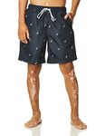 Nautica Men's Quick Dry All Over J-Class Sailboat Print Swim Trunk, Navy, X-Large