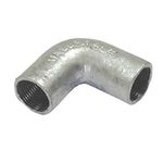 Niglon 20MM Galvanised Conduit Solid Elbow for use with Electrical Conduit Systems 1,5,10,20 (5)